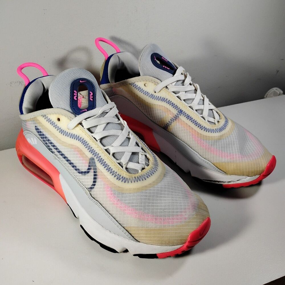 Nike Air Max 2090 CZ3867-101 Women US 8 White Laser Pink Low Top Lifestyle Shoes